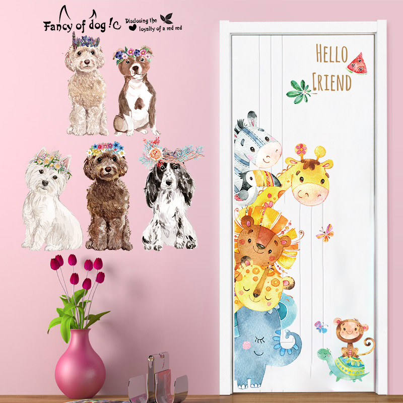 Living room Bedroom wall Decorative Sticker room Placement lovely Ins wall stickup Self-adhesive Creative Wall Stickers