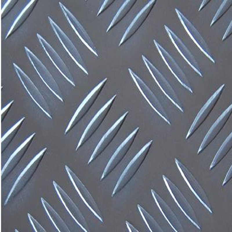 Car anti-slip plate embossing pointer grain five bars anti-rust alloy DIY pure aluminum plate 2 0-6mm manufacturer direct