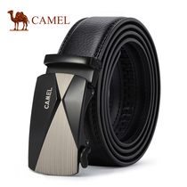 Camel Belt Mens cowhide automatic buckle belt young and middle-aged leather business fashion casual pants belt men