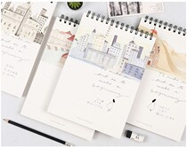 Preliminary sketch sketch writing this blank inner page coil Benko graffiti white paper student drawing notebook B5