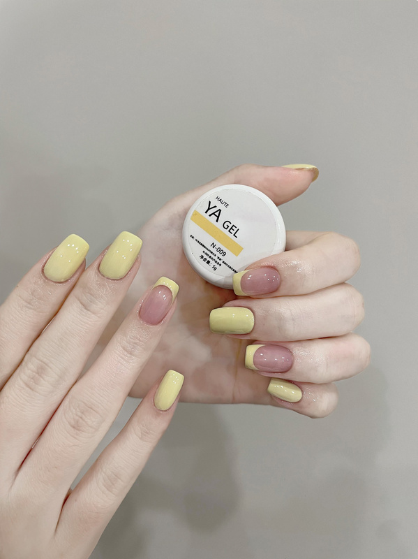 Summer Fresh Chick Yellow Ya Gel Canned Nail Polish Gel Yellow Manicure French Manicure