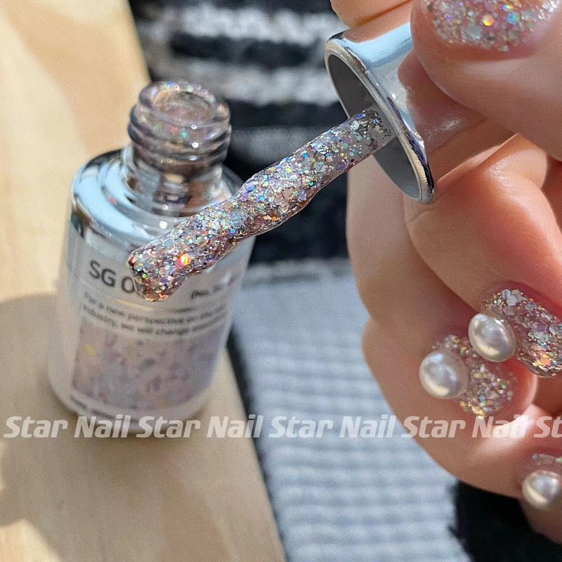 Celebrity Limited Edition Korean Domestic Product Izemi Nail Polish Sg081 High-End Glitter Nail Gel