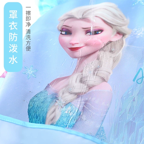 Дисней, детский водонепроницаемый нагрудник без рукавов для еды для детского сада, фартук, сзади на завязках, с карманом