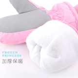 Дисней, детские лыжные зимние перчатки, удерживающая тепло водонепроницаемая флисовая детская сумка для детского сада, увеличенная толщина