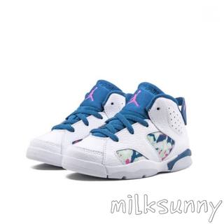 aj6 tie-dye paint casual sports children's shoes basketball shoes 645127-153