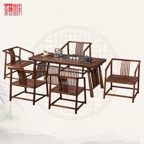 Tea art family Wu Jinmu Modern new Chinese Kung Fu tea table Dry tea table Tea table Tea table Tea table and chair combination