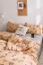 hohowhome Tianzhu bông đan bông denim cô gái khỏa thân dễ thương bông túc xá thân thiện với da áp dụng tờ - Bộ đồ giường bốn mảnh chăn ra gối nệm cao cấp Bộ đồ giường bốn mảnh