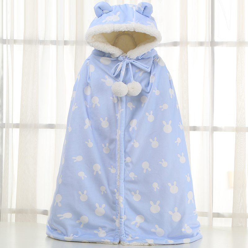 Baby Cloister Cape Spring Fall with Thickened Warm Newborn Baby Boy Young Children male and female The baby male and female baby shawl outside to hold the quilt