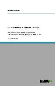 【预售】Ein Deutsches Antitrust-Gesetz?