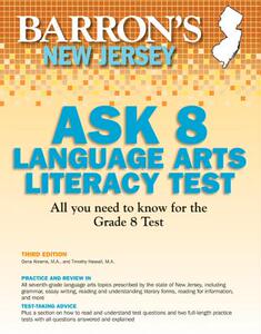【预售】Barron’s New Jersey Ask 8 Language Arts Literacy