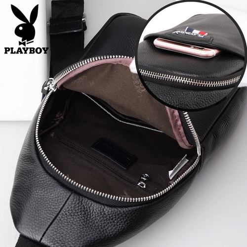 Playboy, нагрудная сумка, сумка через плечо для отдыха, 2020, из натуральной кожи