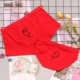 Cặp đôi đồ lót cotton phù hợp với màu đỏ lớn năm nay đồ lót đã kết hôn với quần boxer nam tam giác nữ vui nhộn kích thước lớn