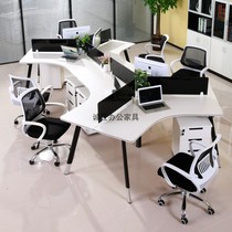 Hangzhou desk screen work bit staff table staff bit 3 6 people multi-person special-shaped table simple work bit
