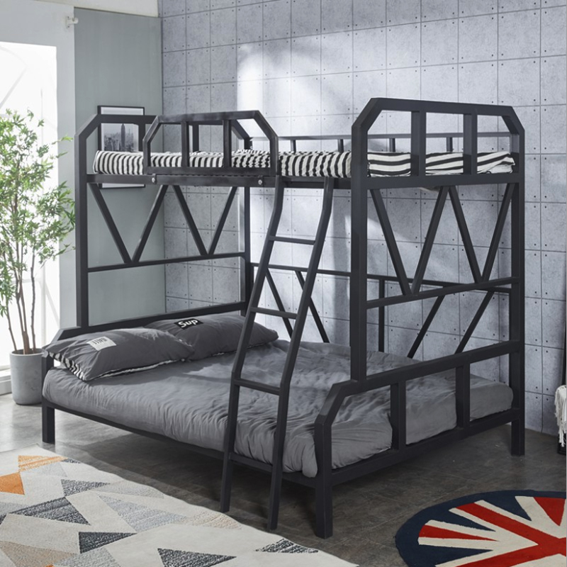 Primary-secondary bed up and down iron bed frame 1 5 m Double height up and down bed Minsleep double floor bed electric race adult apartment bed