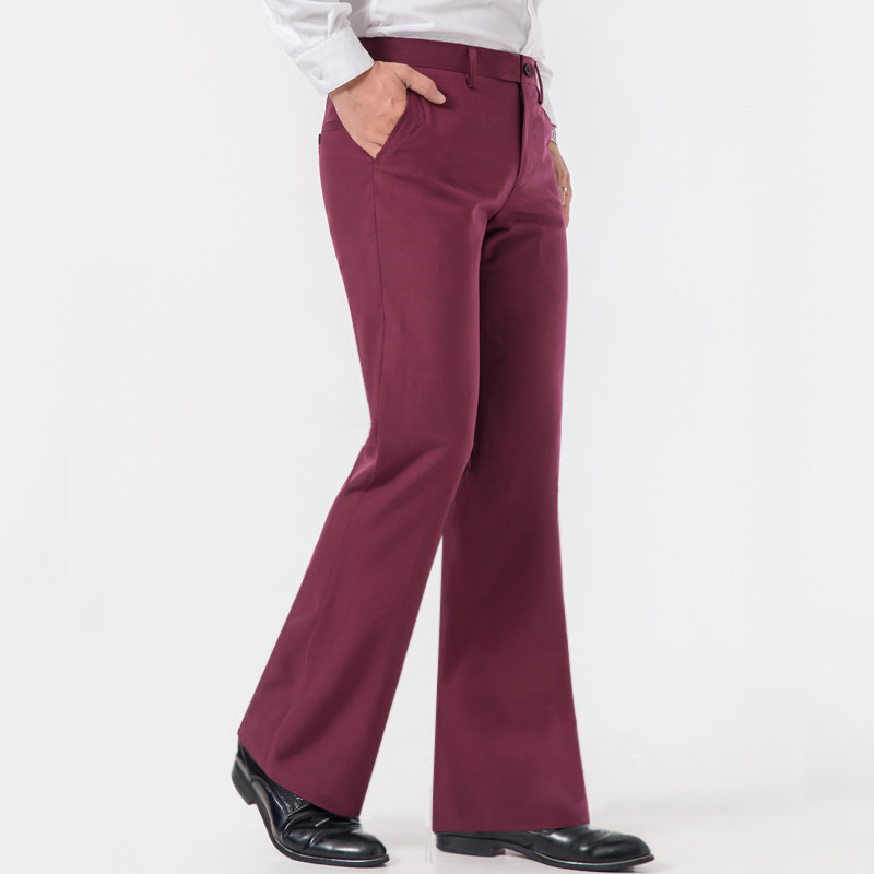 Men's height-boosting pants are here! business casual, flowy flare pants  review  Flared wide-leg