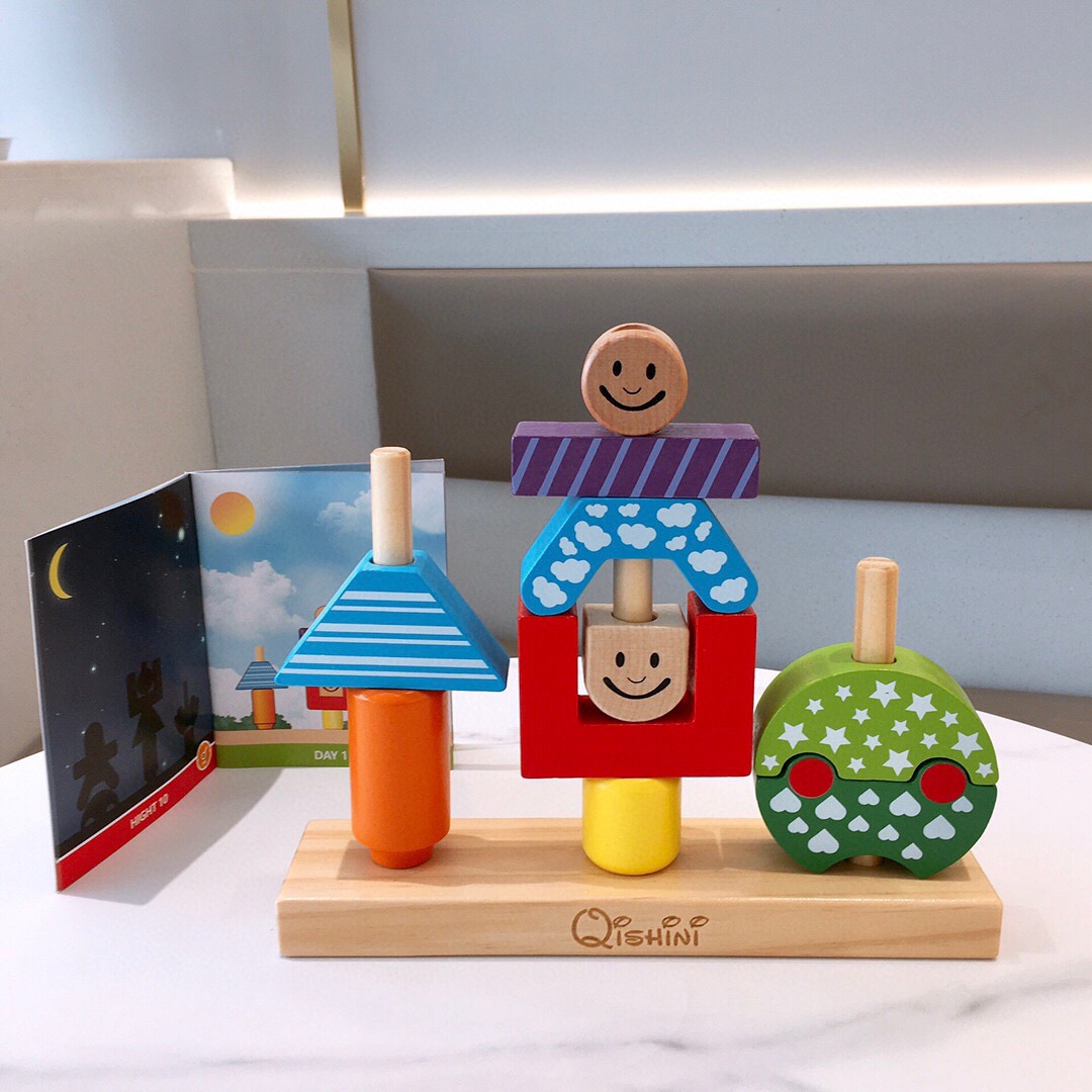 MOONDOG imports day and night sets of columns to develop brain power puzzles early education logical thinking games for young children