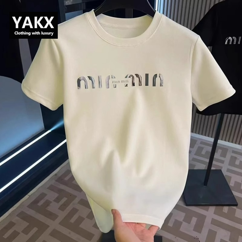 High-End White Pure Cotton Heavyweight Short-Sleeved T-Shirt for Men 2026 New Summer Popular Printed Premium T-Shirt for Men