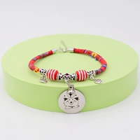 Красный элемент Круг+Цветные украшения из бусинки+идентификационная карта