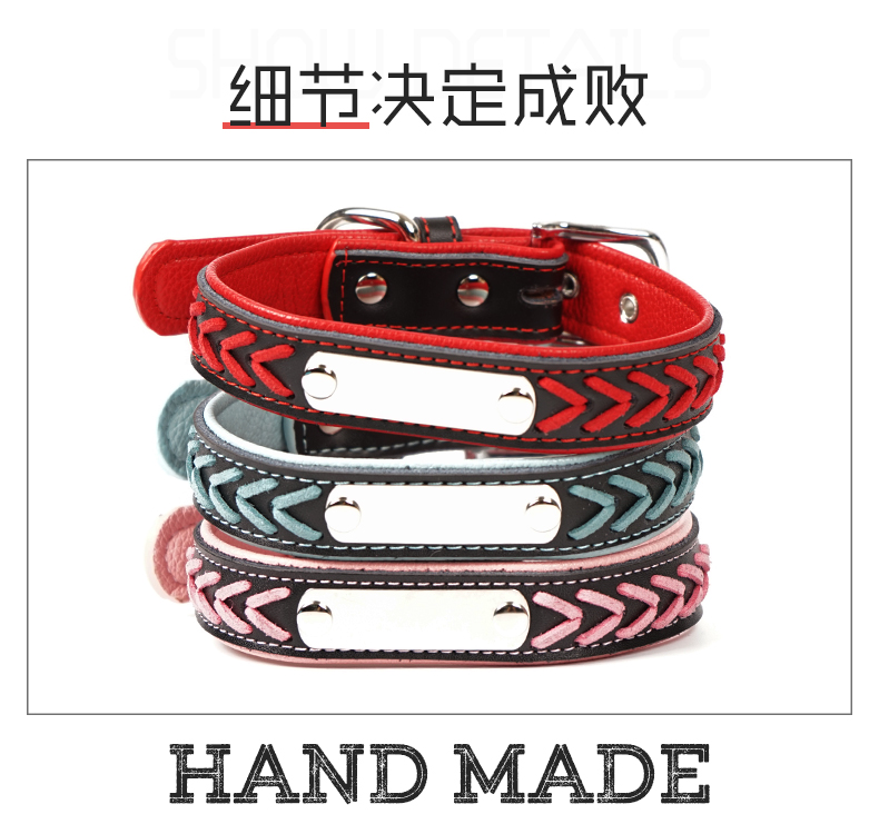 Dog cổ áo cổ mèo chữ chống mất thương hiệu chó nhận dạng thẻ thương hiệu tùy chỉnh lớn cổ áo chó - Cat / Dog hàng ngày Neccessities Máng ăn cho chó con