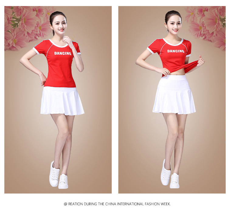 Trang phục khiêu vũ vuông nữ thể thao mùa hè cotton thể thao mùa hè Yang Liping mới khiêu vũ quần áo váy phù hợp với - Khiêu vũ / Thể dục nhịp điệu / Thể dục dụng cụ váy nhảy cha cha