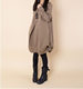 2023 spring and autumn new Korean women's large size loose casual dress mid -length A -line pleated round neck skirt
