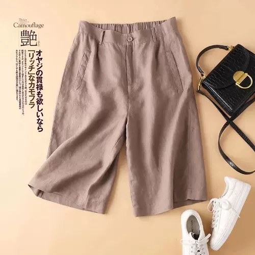 Брендовые штаны, костюм, шорты, высокая талия, свободный прямой крой