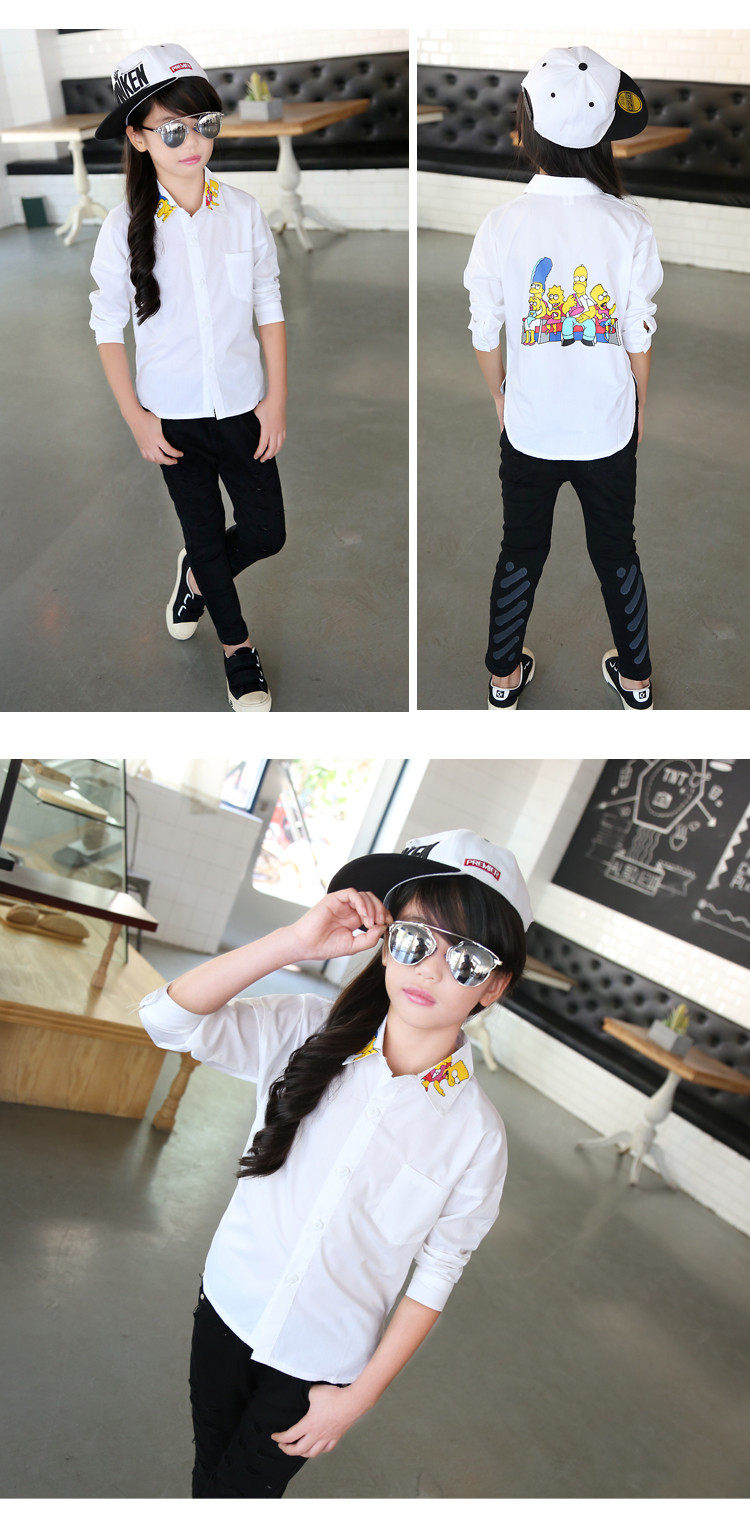 Chemise fille à manche longue - Ref 2084857 Image 14