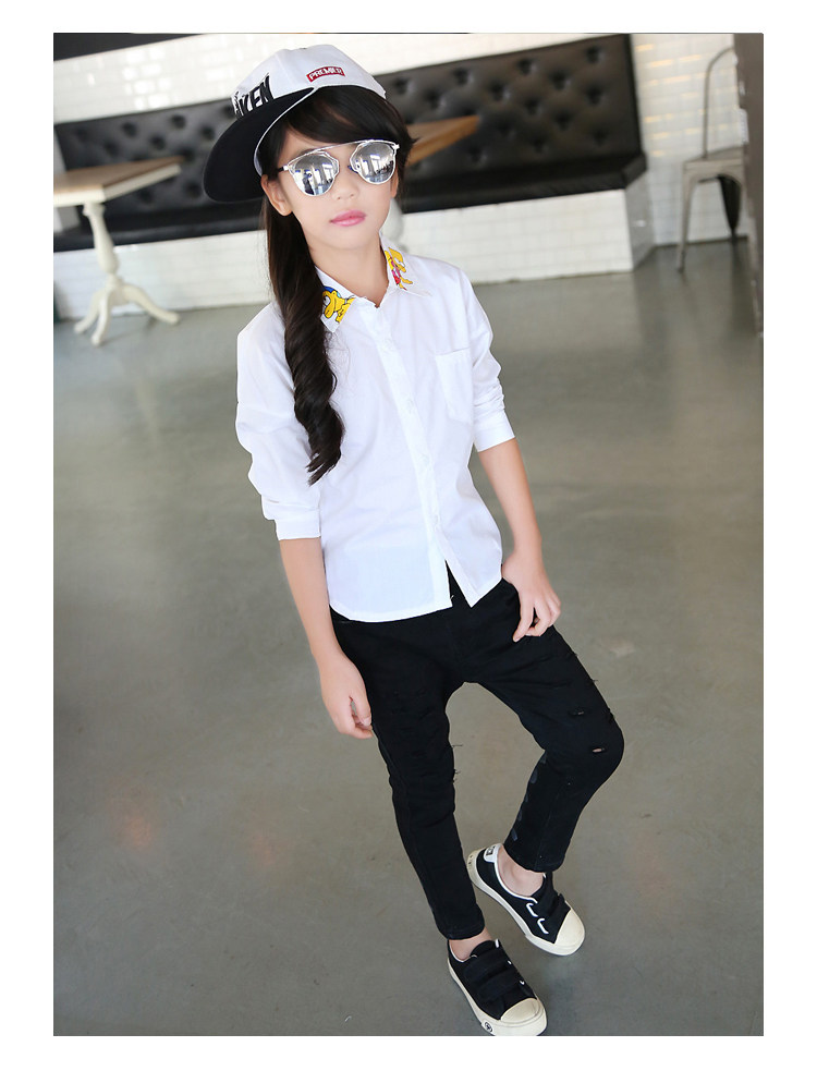 Chemise fille à manche longue - Ref 2084857 Image 16