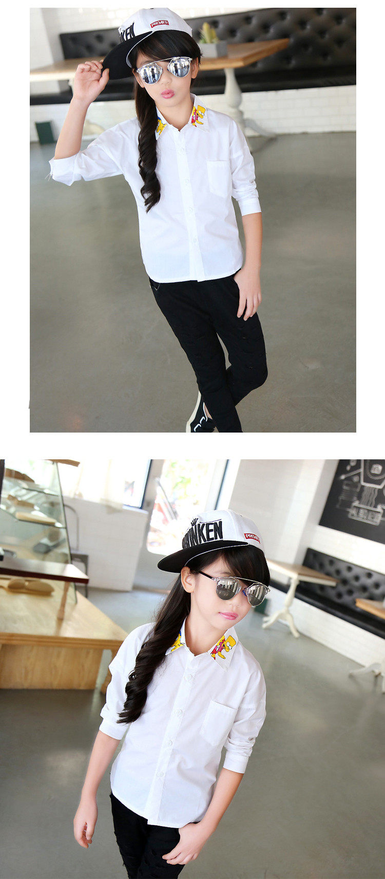 Chemise fille à manche longue - Ref 2084857 Image 15