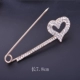 Phiên bản Hàn Quốc của danh sách áo nịt mới khóa lớn pin bướm màu kim cương ngọc trai trâm cài kim cương đầy đủ phụ kiện chống ánh sáng - Trâm cài ghim cài áo vest nam