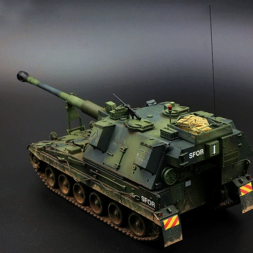 Небольшая ручная модель 00324 Моделирование 1/35 вооруженные AS-90 155-миллиметровые самобычные артиллерийские автомобиль Howitz