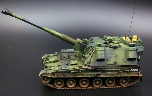 Небольшая ручная модель 00324 Моделирование 1/35 вооруженные AS-90 155-миллиметровые самобычные артиллерийские автомобиль Howitz