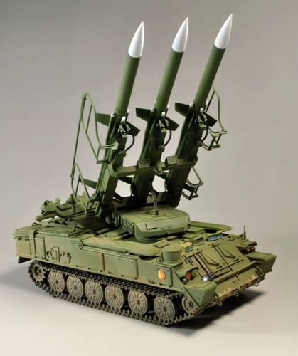 Небольшая ручная заведенная военная модель 00361 Моделирование 1/35 SAM-6 РАСПРОСКА АВП СРЕМНА