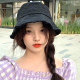 [夏天薄款显脸小ins风小众日系渔夫帽女百搭网红款复古水桶盆帽潮]