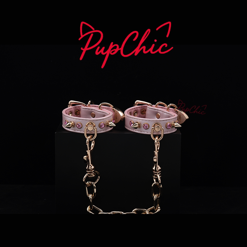 Pupchic Sweet Pearlescent Pink Puppy Colorful Diamond Bracelet Diamond Bracelet Jewelry Original Couple Bracelet