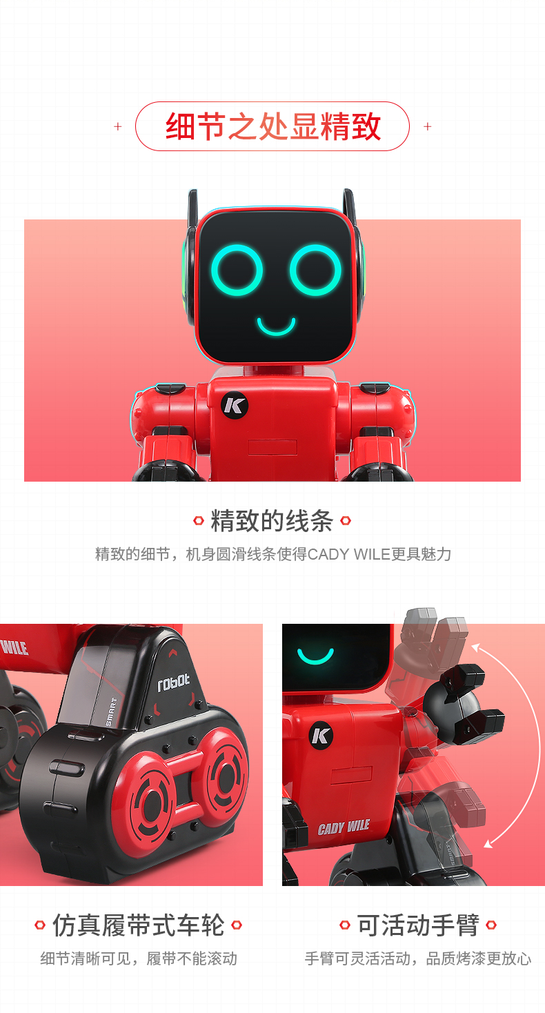 Điều khiển từ xa lập trình robot đồ chơi trẻ em cậu bé học tập thông minh thoại đa chức năng giáo dục mầm non đồ chơi 1-3 tuổi 4