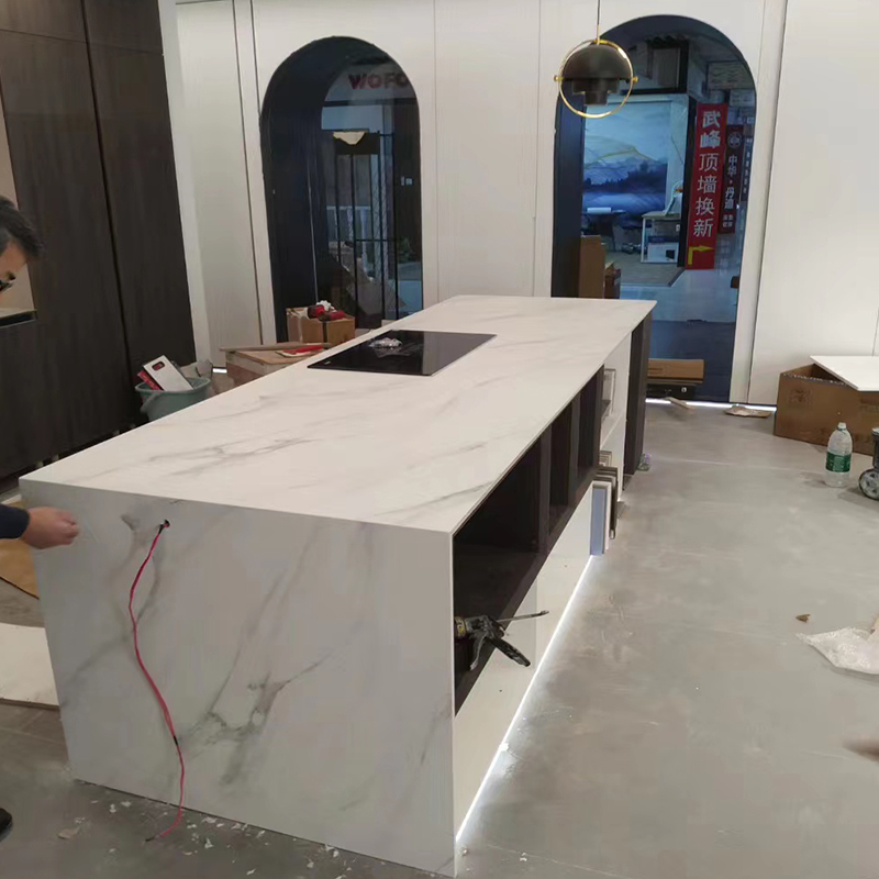 Shanghai Feiqi quartz stone countertop custom new pearl slate kitchen overall cabinet natural marble imported slate