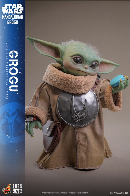 In Stock Hottoys Ht Lms016 1/1 the Mandalorian and Grogu Grogu Baby Yoda