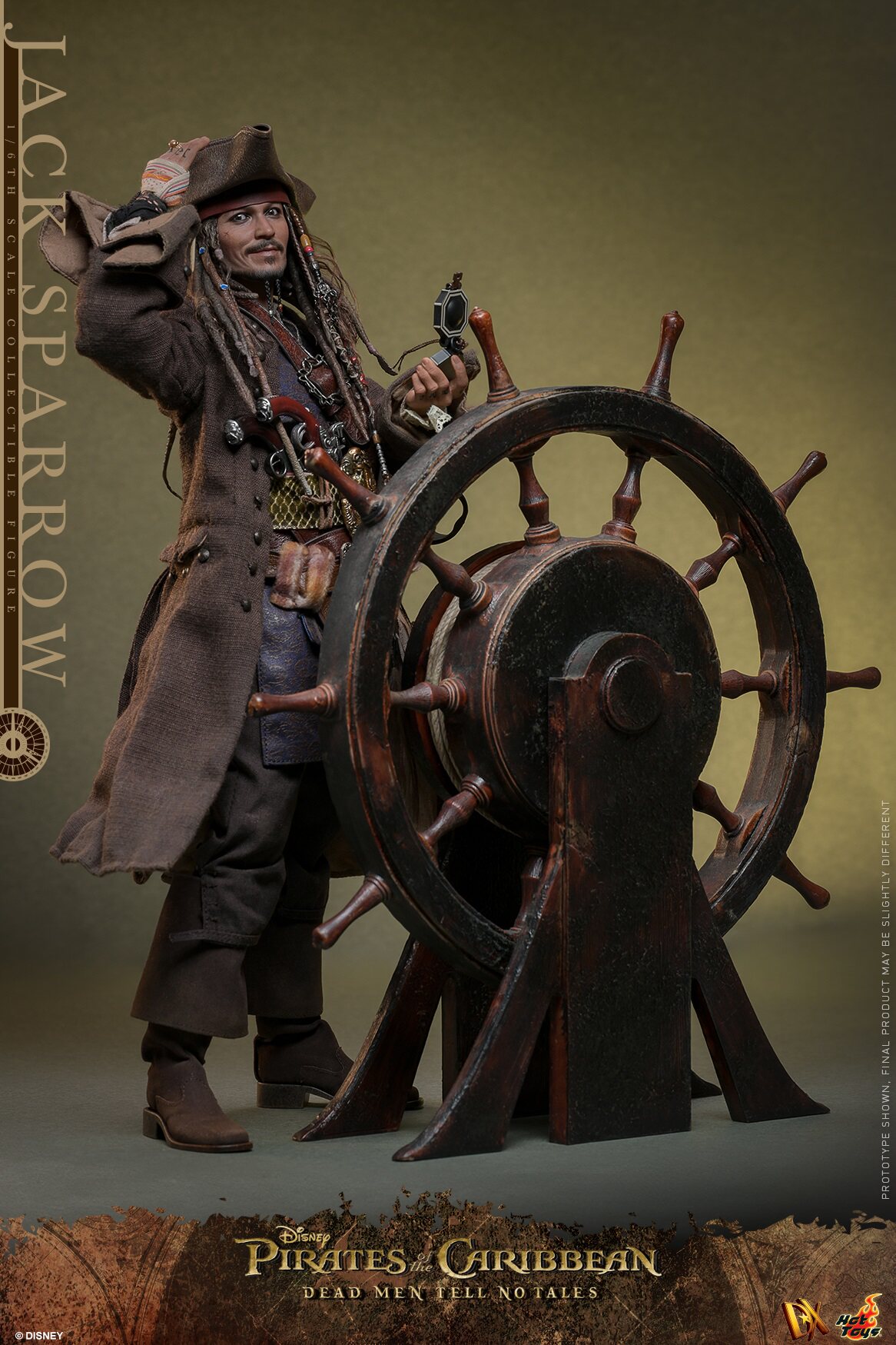 Hot Toys DX39AE Pirates V Captain Jack Sparrow Rooted Hair