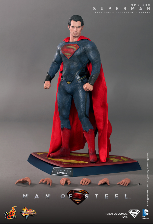 Hot Toys Superman Henry Cavill Man Of Steel 1/6 Normal