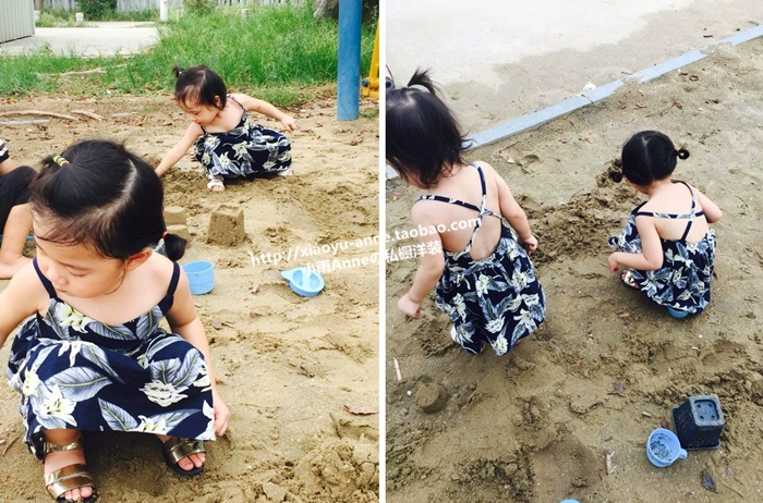 Kỳ nghỉ hè bãi biển váy mùa hè một gia đình gồm ba bốn cha con Hàn Quốc Phiên bản Hàn Quốc của trang phục phụ huynh-trẻ em áo thun gia đình