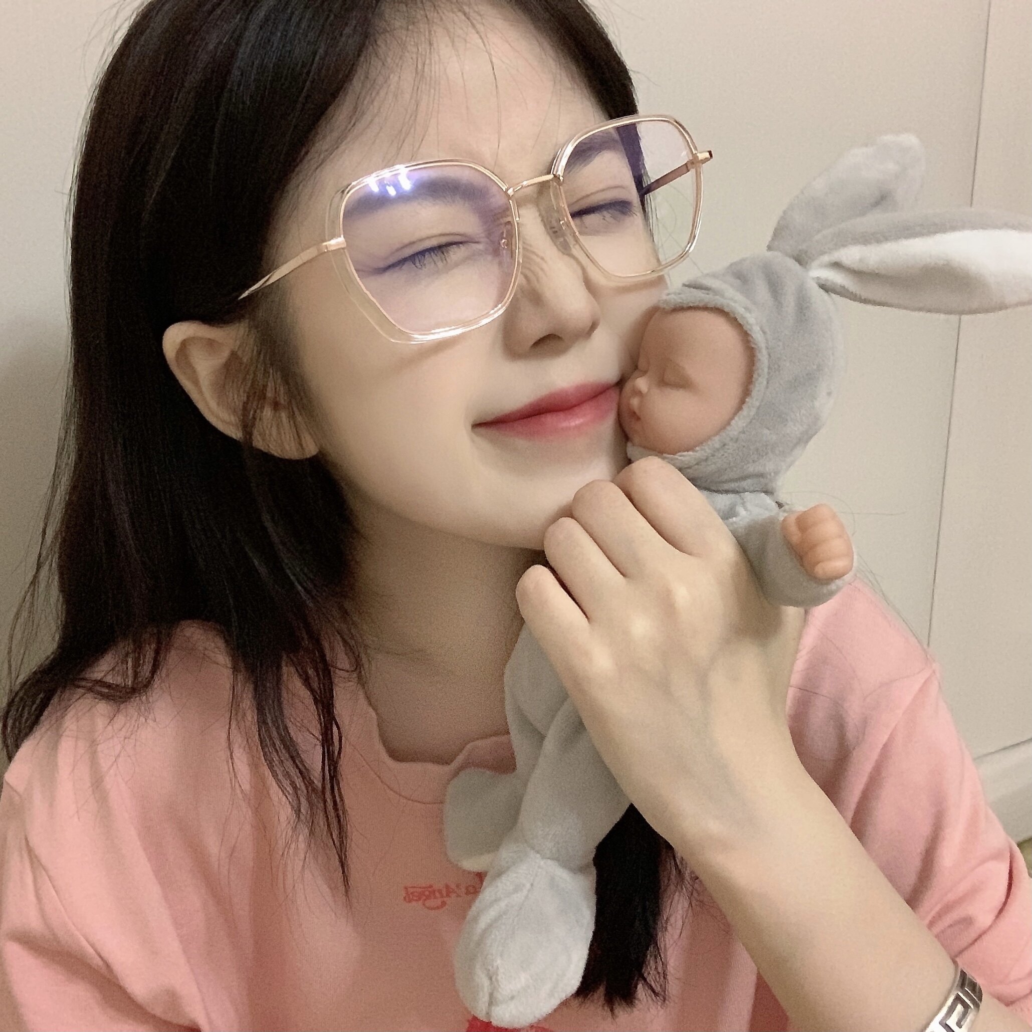 Glasses frame female retro literary ins plain mirror transparent glasses plain frame myopia mirror female degree ultra-light