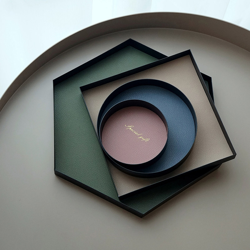 Morandi Pallet Desktop Nordic Wind Pallet Jewelry Disk in wind - metal cortex key disc