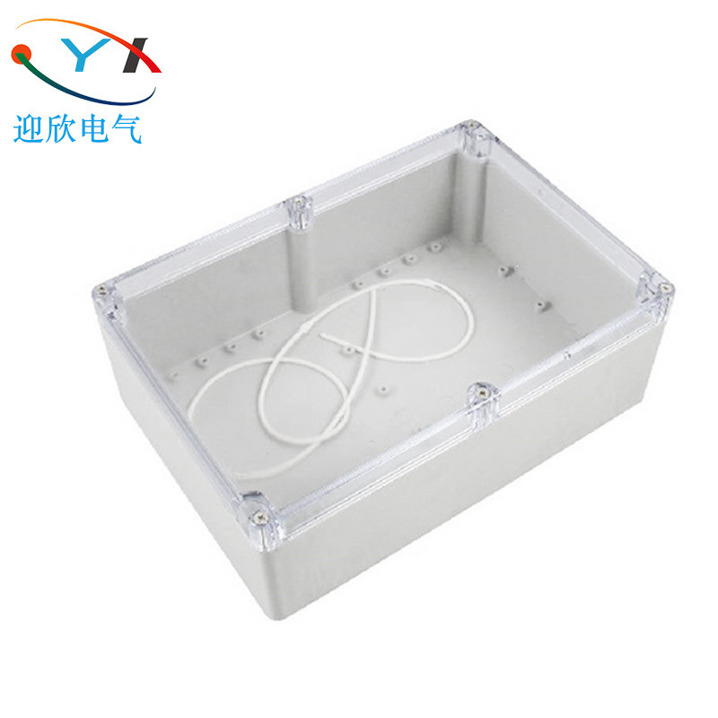 263 * 182 * 95mm plastic waterproof junction box meter box transparent splitting wire box lighting waterproof junction box