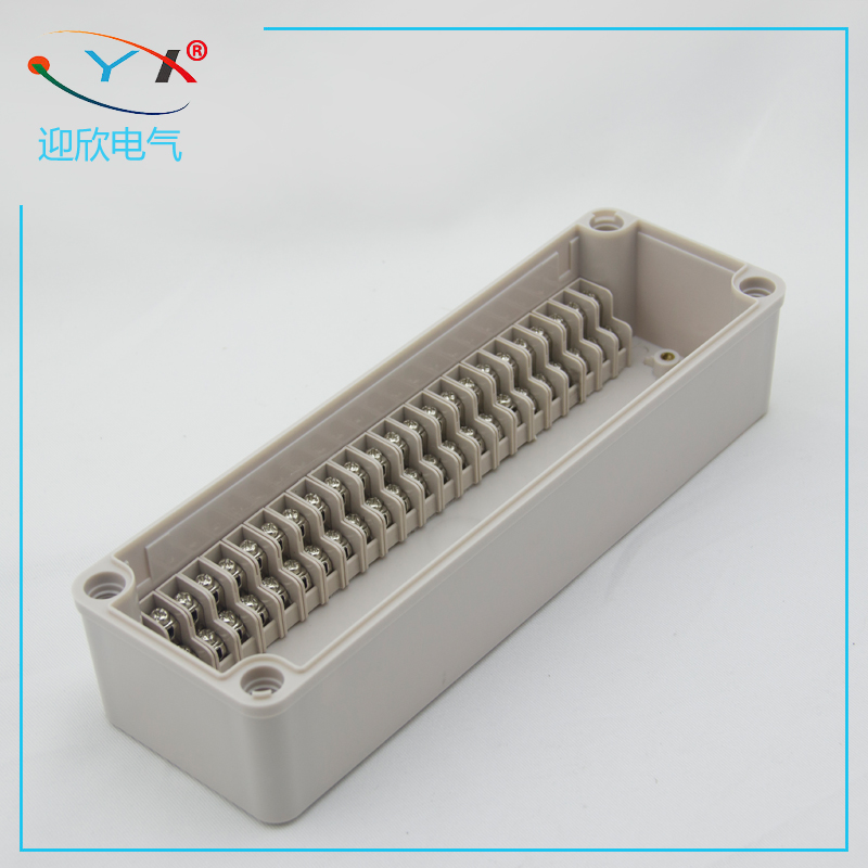 80 80 * 250 * 70 waterproof junction box 23P Terminal case Outdoor waterproof power wiring Sub-wire box ABS material