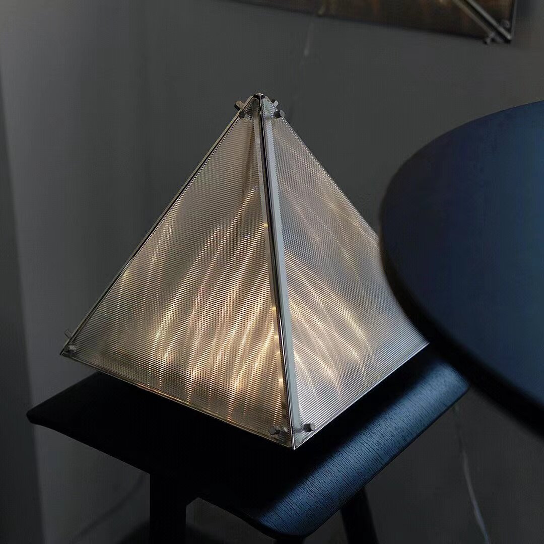 Pyramid Living Room Floor Lamp Designer Modern Brief Photo bedroom Book room bedside atmosphere Chen Xingyu Table lamp-Taobao