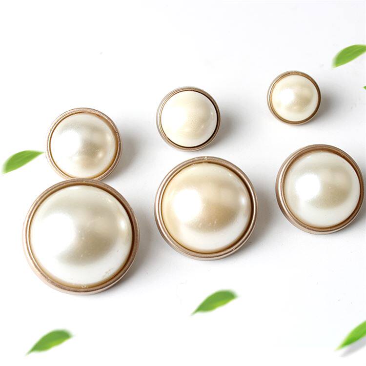 High-grade metal pearl button QQ son sweater knit shirt button versatile coat cardigan shirt decorative button