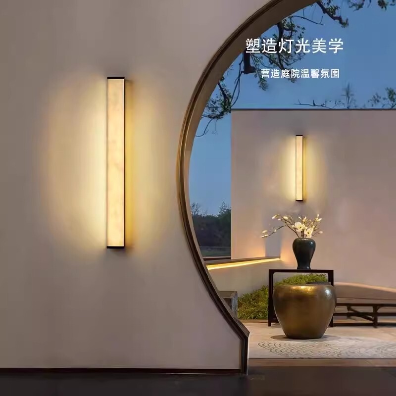 Imitation Marble Outdoor Wall Lamp Waterproof Stainless Steel Long Strip Villa Courtyard Gate Side Pillar Lamp Fence Exterior Wall Lamp Imitation Marble Outdoor Wall Lamp Waterproof Stainless Steel Long Strip Villa Courtyard Gate Side Pillar Lamp Fence Exterior Wall Lamp
