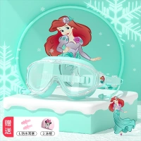 Зеленая плавательная шапочка для принцессы, беруши, русалка