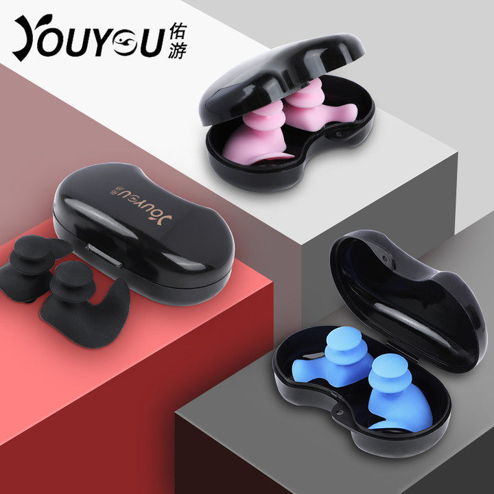 Swimming earbuds waterproof professional bathing otitis prevention ear water artifact children baby diving nose clip equipment